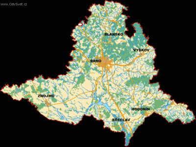 Foto: Jihomoravsk� kraj-Mapa JMK