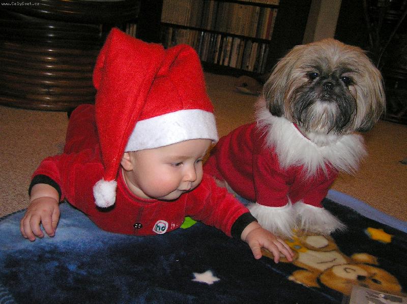 Foto: �t�dr� ve�er-Aisha se synove�kem Mat�skem