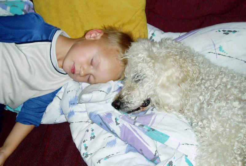 Foto: Wilda a Honza-Usnuli jsme u babi�ky