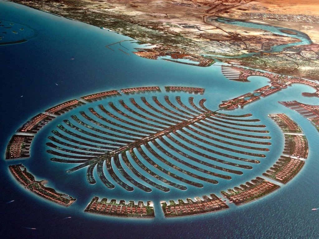 Foto: Model Of The Palm, Jumeirah, Dubai, United Arab Emirates